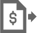 A graphic of a piece of paper that is folded in the top right corner with a dollar sign in the center. 