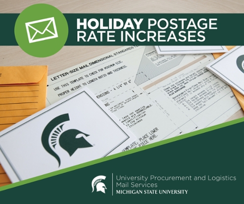 Upcoming holiday postage increase