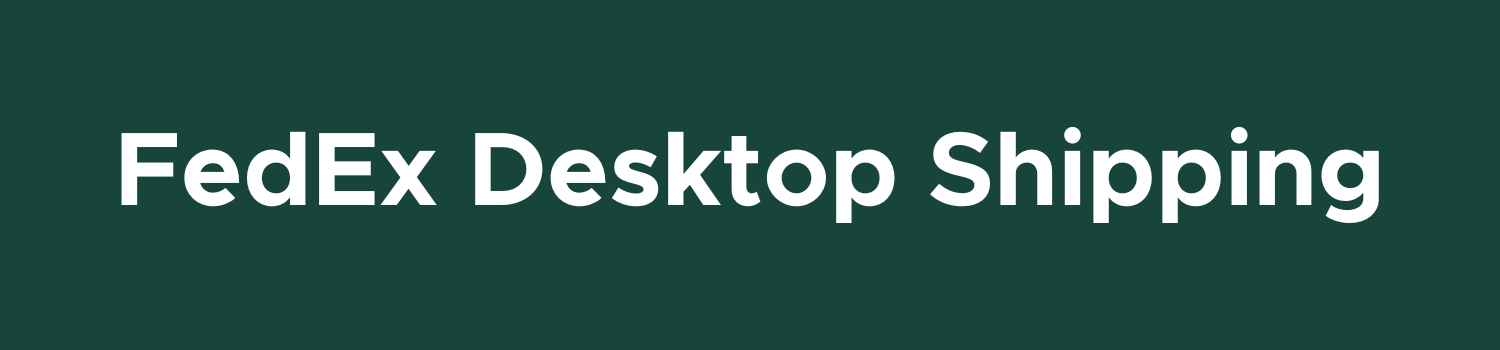 FedEx Desktop Shipping button