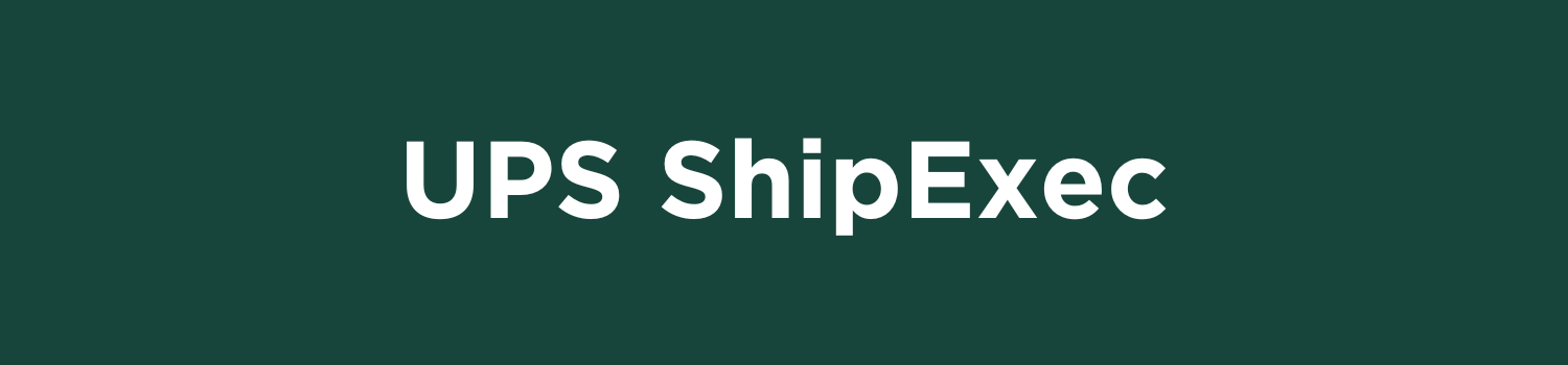 UPS ShipExec button